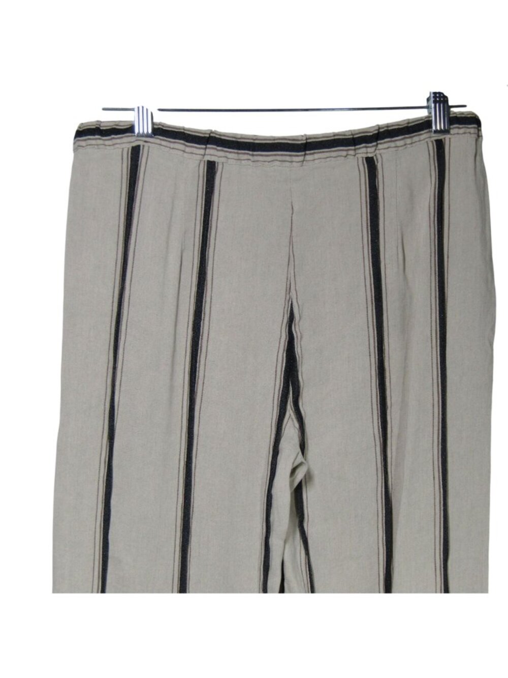 ANTONELLI Linen Blend Striped Coastal Beachy Quiet Luxury Italy Pants 46 US 10 - Picture 6 of 10